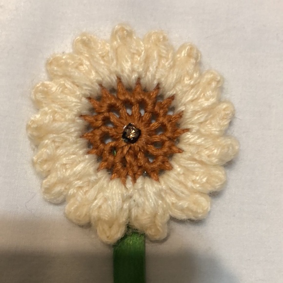 Flower Bookmark Handmade crochet - Picture 3 of 5